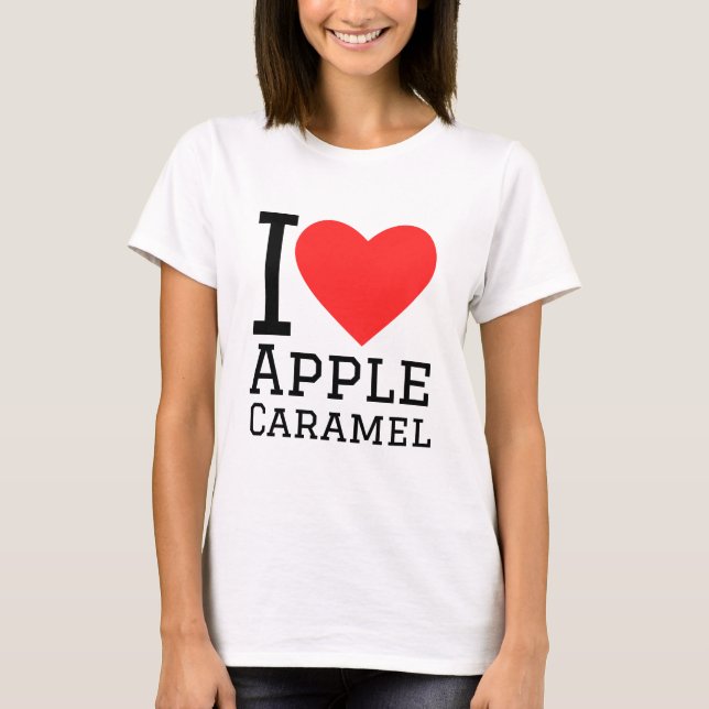 Camiseta Me encanta el caramelo de Apple (Anverso)