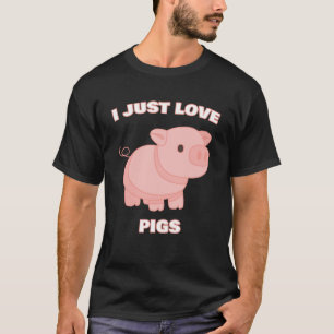 Camiseta Me Encanta El Cerdo Agricultor Hog Farm Cute Anim
