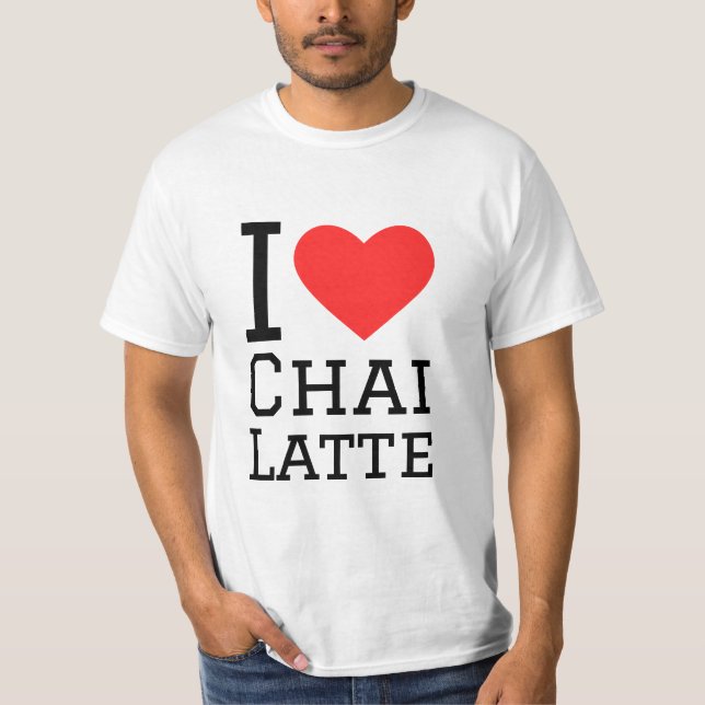 Camiseta Me encanta el chai latte (Anverso)