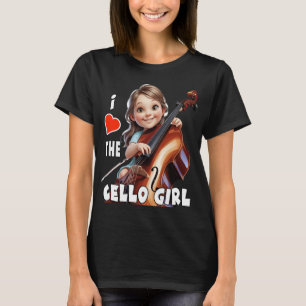 Camiseta Me encanta el chica cello