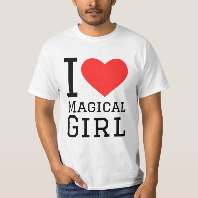 Camiseta Me encanta el chica mágico (Anverso)