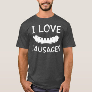 Camiseta Me encanta el Chiste de comida de barbacoa de las