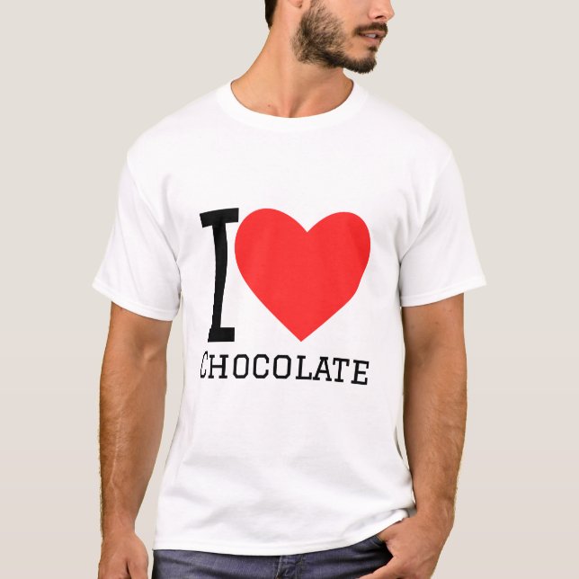 Camiseta Me encanta el chocolate (Anverso)