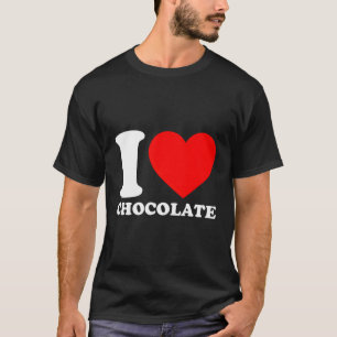 Camiseta Me Encanta El Chocolate Si Él Chocolate