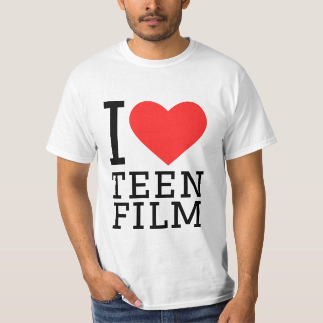 Camiseta Me encanta el cine adolescente (Anverso)
