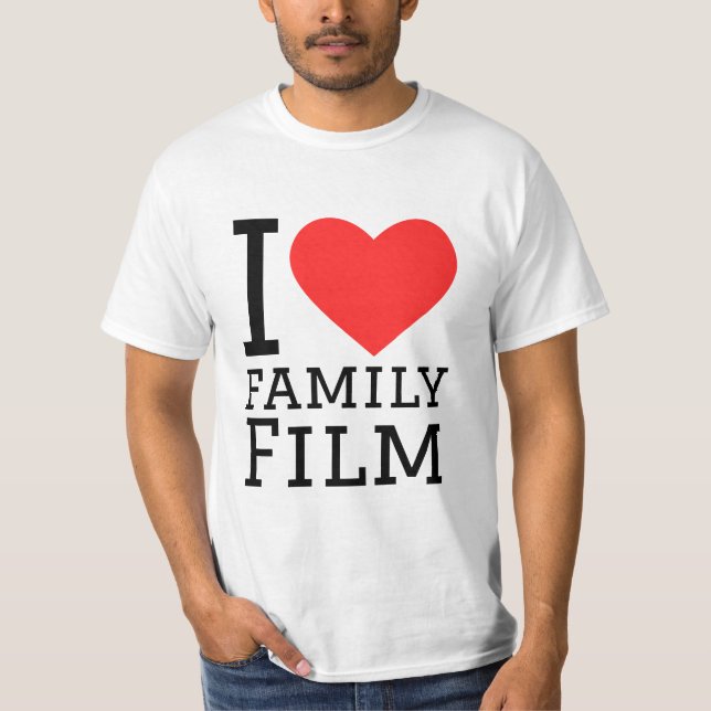 Camiseta Me encanta el cine familiar (Anverso)