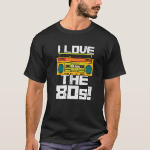 Camiseta Me encanta el conjunto de Fiestas de los años 80 C