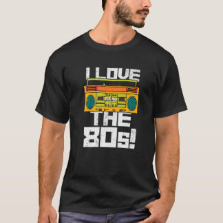 Camiseta Me encanta el conjunto de Fiestas de los años 80 C