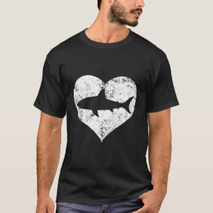 Camiseta Me Encanta El Contorno De Tiburones Molestos