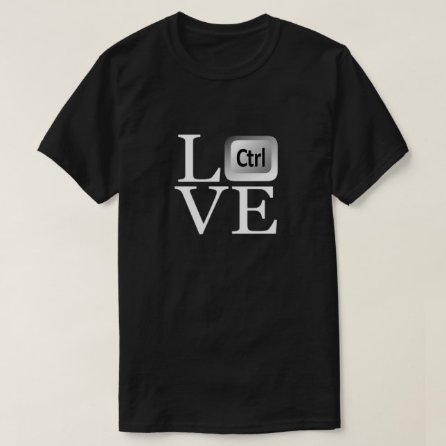 Camiseta Me encanta el control (Diseño del anverso)