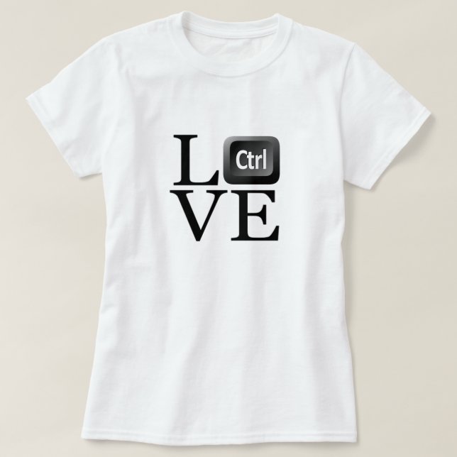 Camiseta Me encanta el control (Diseño del anverso)