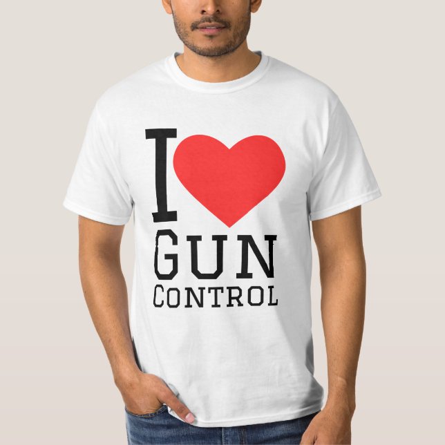 Camiseta Me encanta el control de armas (Anverso)