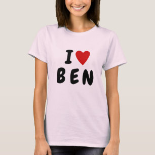 Camiseta Me encanta el corazón 3 letras personalizado nombr