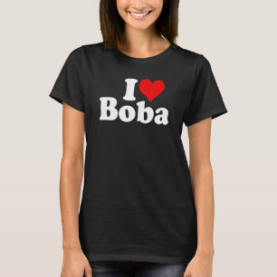 CAMISETA ME ENCANTA EL CORAZÓN BOBA BUBBLE TEA