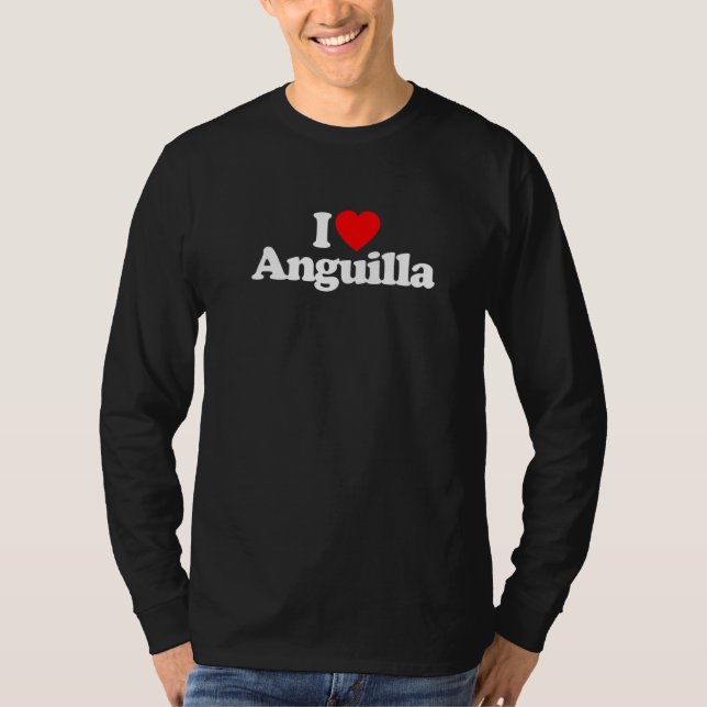 Camiseta Me encanta el corazón de Anguila Funny (Anverso)