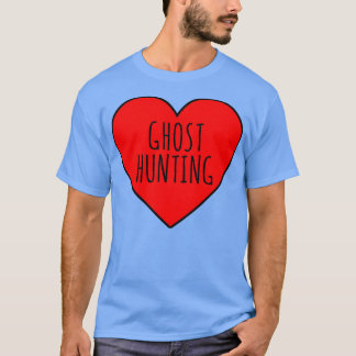 Camiseta Me encanta el corazón de la caza fantasma