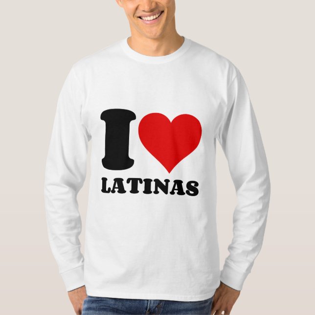 CAMISETA ME ENCANTA EL CORAZÓN DE LATINAS (Anverso)