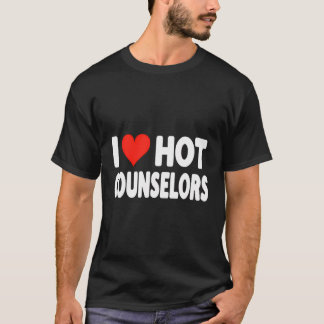 Camiseta Me encanta el corazón de los consejeros calientes 