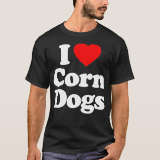 Camiseta Me encanta el corazón de los perros de maíz