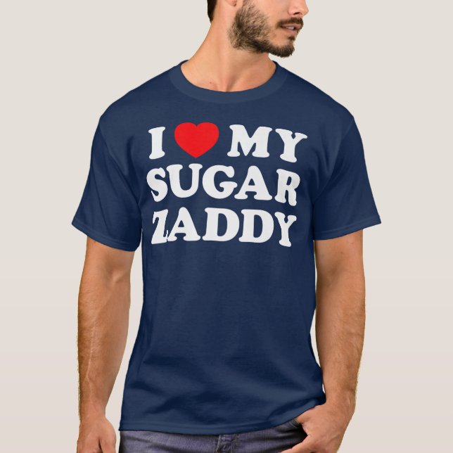 Camiseta Me encanta el corazón de mi padre funny Zaddy (Anverso)