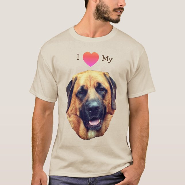 Camiseta Me encanta el corazón de mi perro malvado (Anverso)