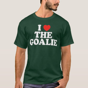Camiseta Me encanta el corazón del portero de fútbol hockey
