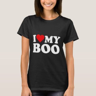Camiseta Me Encanta El Corazón Mi Boo Bybe E Boyfriend Girl