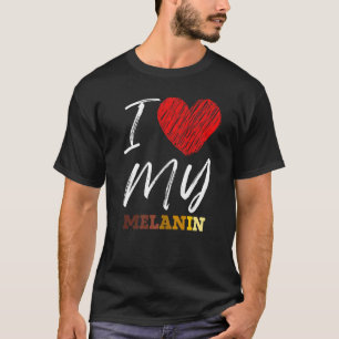 Camiseta Me encanta (el corazón) mi historia negra afrocént