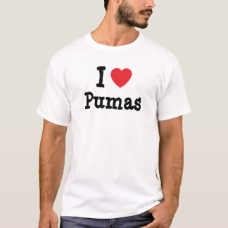 Camiseta Me encanta el corazón personalizado Pumas personal