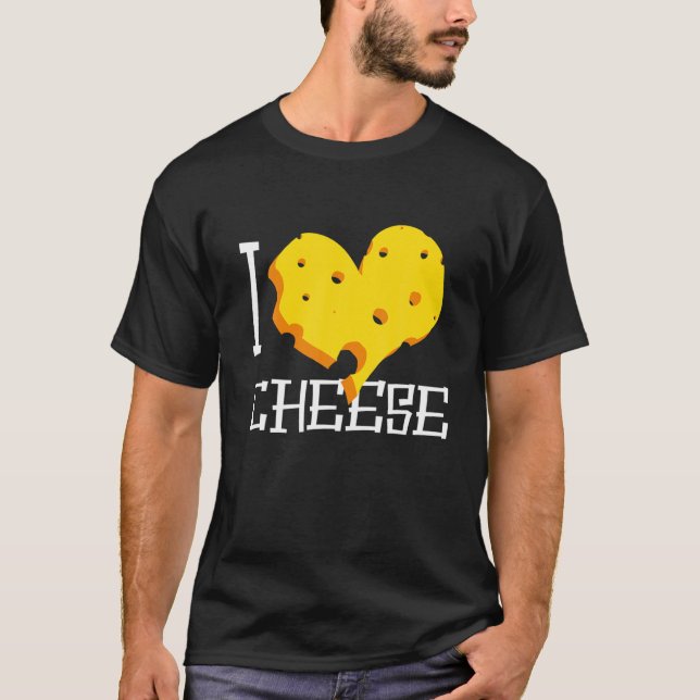 Camiseta Me Encanta El Corazón Queso Amarillo Cheddar Stilt (Anverso)