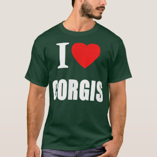 Camiseta Me Encanta El Corgis Para Los Hombres Mujeres Dueñ