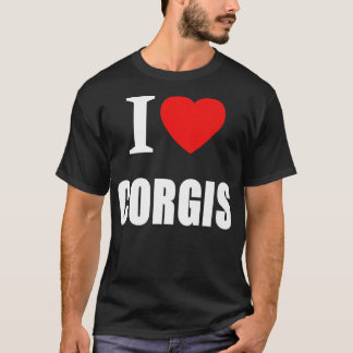 Camiseta Me Encanta El Corgis Para Los Hombres Mujeres Prop