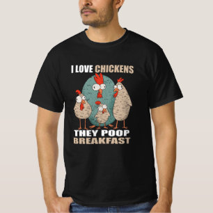 Camiseta Me Encanta El Desayuno De Pollos