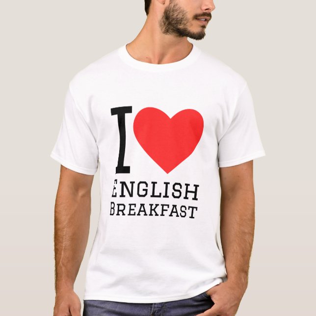 Camiseta Me encanta el desayuno inglés (Anverso)