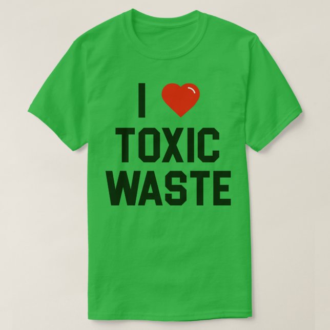 Camiseta Me Encanta El Desperdicio Tóxico Chris Knight Real (Diseño del anverso)