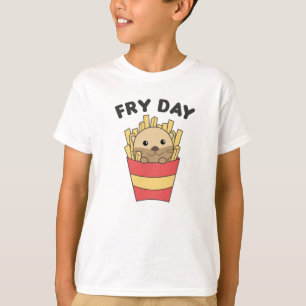 Camiseta Me encanta el Día de la Grasa Funny Otter Fries Fr