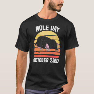 Camiseta Me encanta el Día de los Moles 23 de octubre Los h