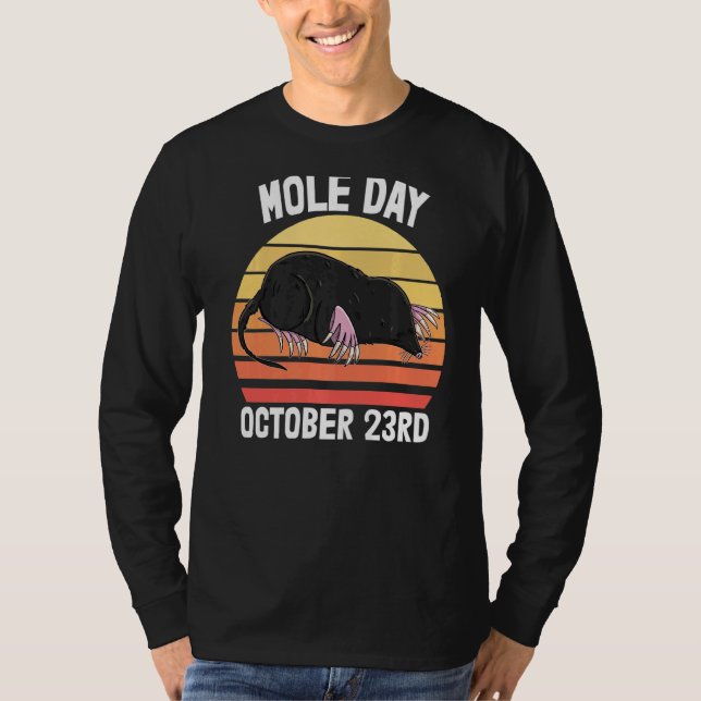 Camiseta Me encanta el Día de los Moles 23 de octubre Los h (Anverso)