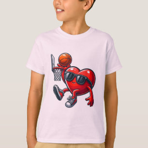 Camiseta Me encanta el Día de San Valentín de baloncesto Va