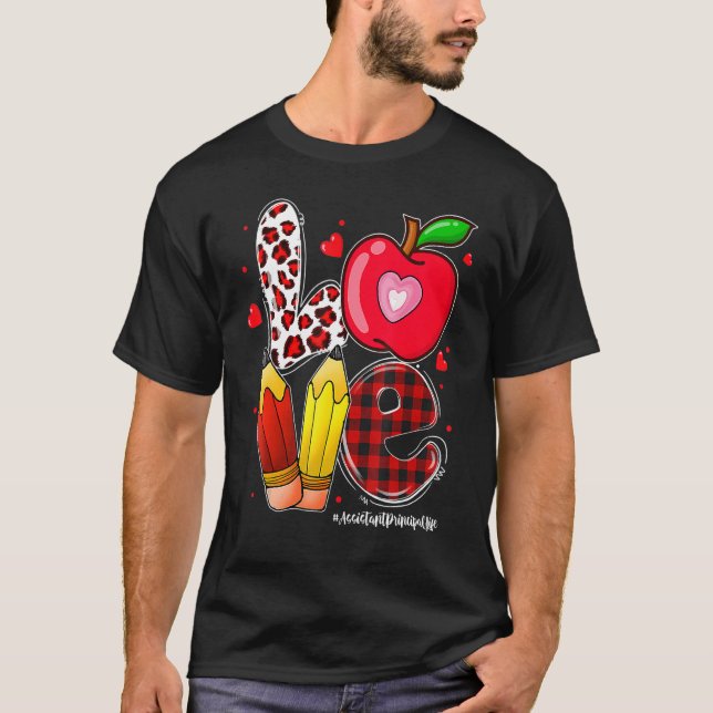 Camiseta ME ENCANTA el Día de San Valentín, el asistente de (Anverso)