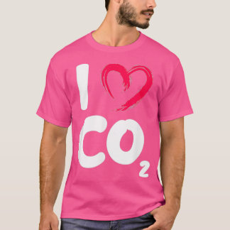 Camiseta Me encanta el dióxido de carbono dióxido de carbon