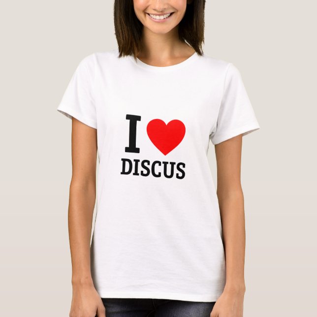 Camiseta Me encanta el Discus (Anverso)