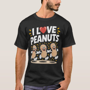 Camiseta Me encanta el diseño de dibujos animados divertido