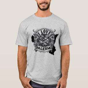 Camiseta Me encanta el diseño de estilo de tatuaje de Paler