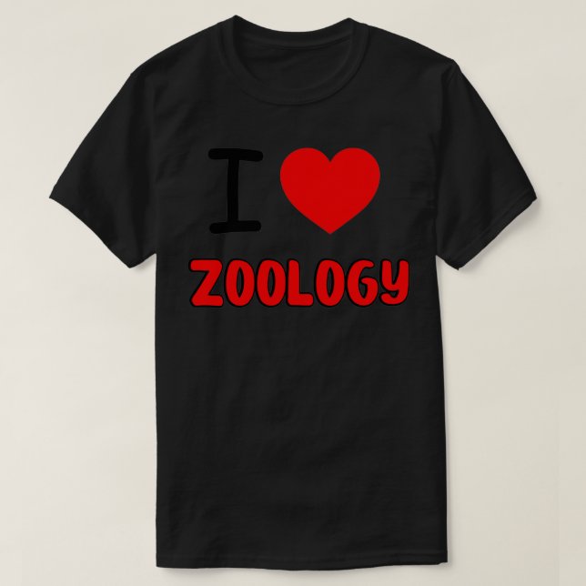 Camiseta Me encanta el diseño de zoología para regalo de zo (Diseño del anverso)
