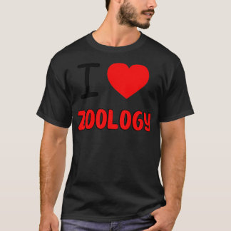 Camiseta Me encanta el diseño de zoología para regalo de zo