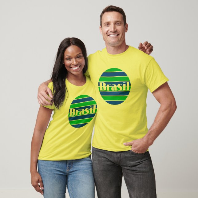 Camiseta Me encanta el diseño del fútbol de fútbol de Brasi (Unisexo)