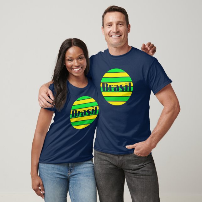 Camiseta Me encanta el diseño del fútbol de fútbol de Brasi (Unisexo)
