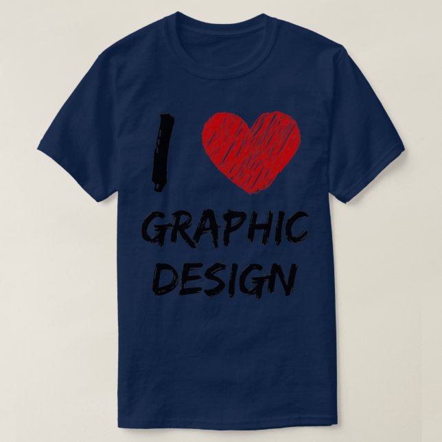 Camiseta Me encanta el diseño gráfico (Diseño del anverso)