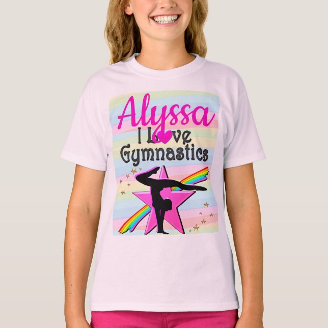 CAMISETA ME ENCANTA EL DISEÑO SUPER STAR DE GIMNASIA (Anverso)